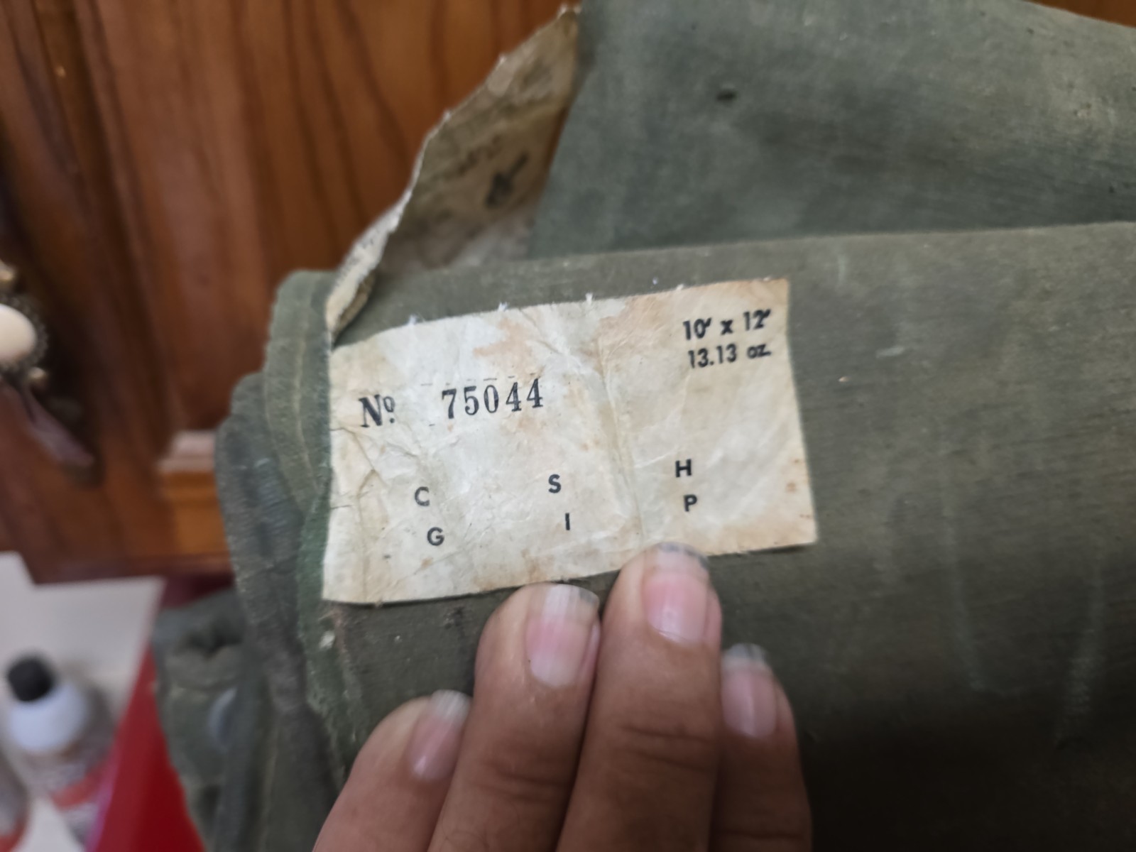 Sears Super TARP Army Green 10×12 Single Filled Duck
