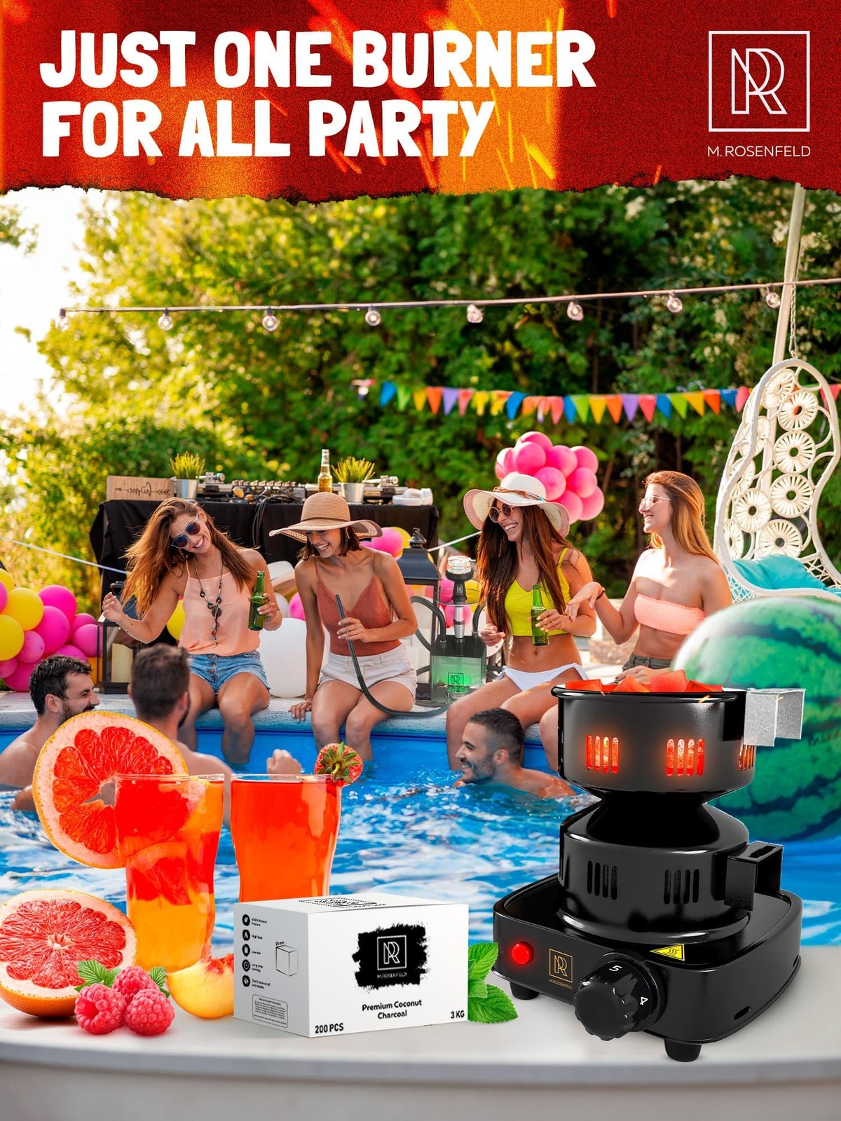 PRO Multipurpose Electric Charcoal Starter – version Black Burner