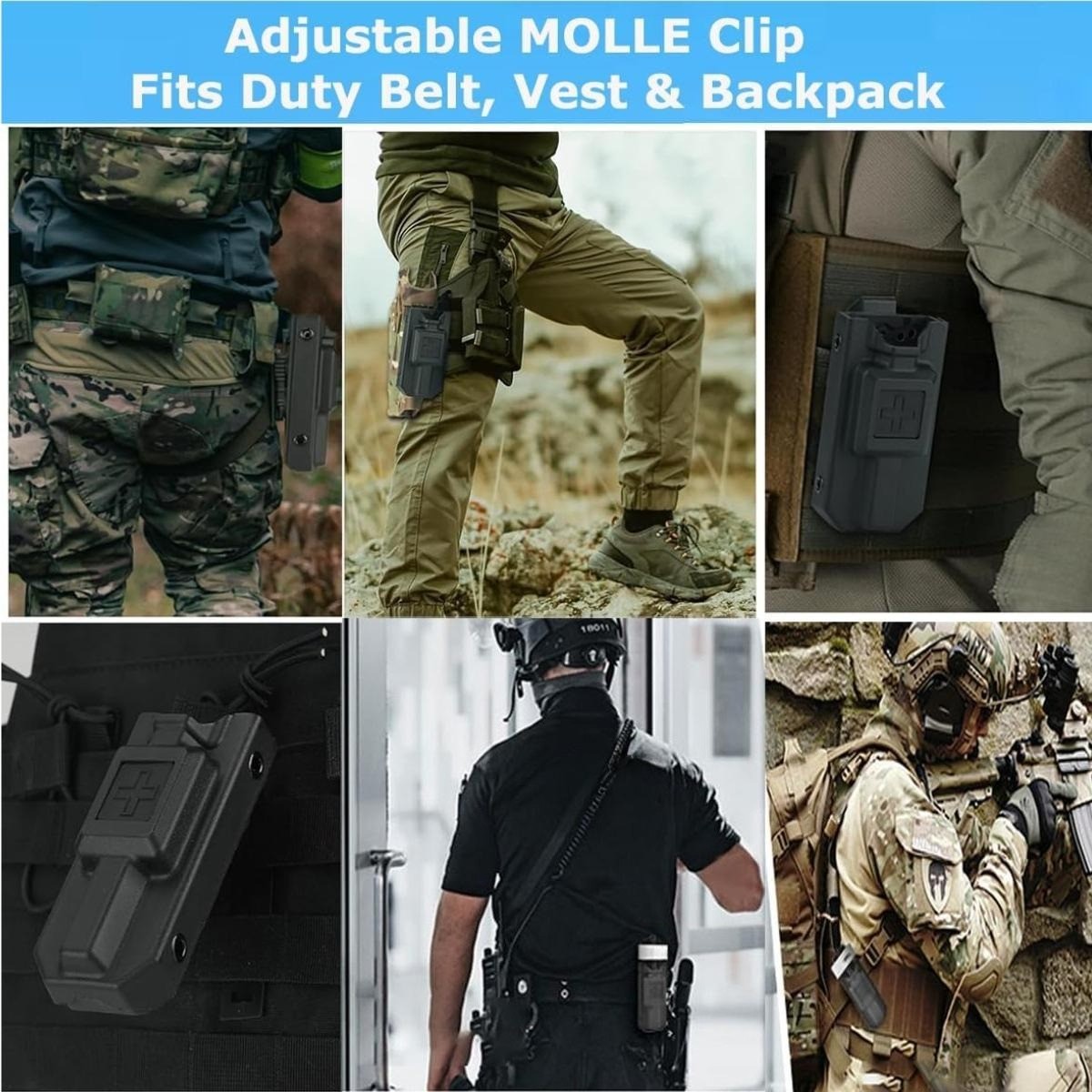 MOLLE tourniquet storage box, practical for storing IFAK trauma first aid tools
