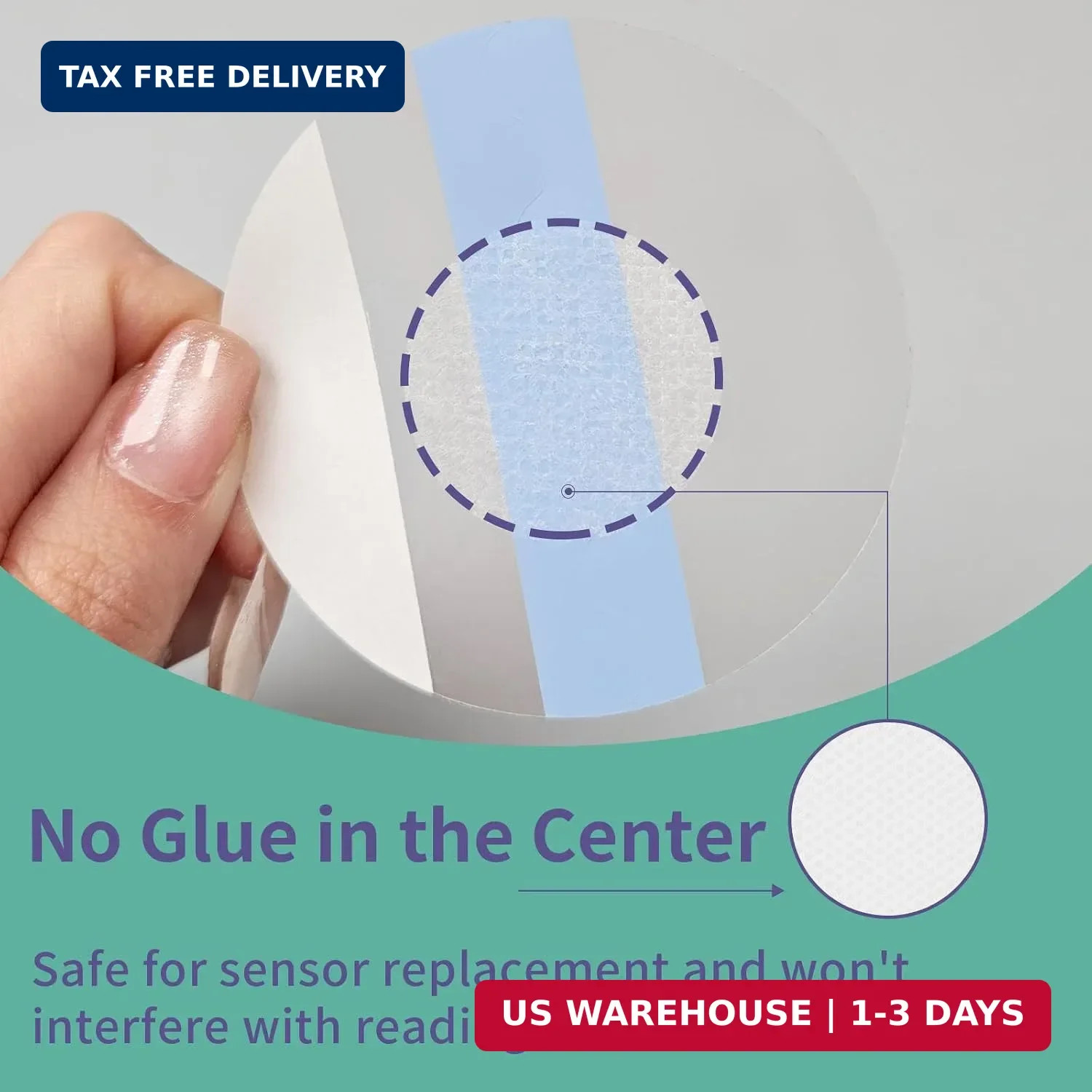 100Pack Libre 3 Plus Sensor Covers, Waterproof Freestyle Sensor Covers for Libre