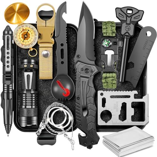 14-in-1 Men’s Survival Kit – Ultimate Outdoor Essentials for Camping & Adventure
