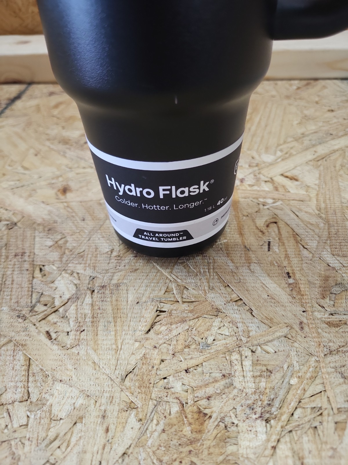 HYDRO FLASK 40oz All Around Travel Tumbler Black (No Straw)