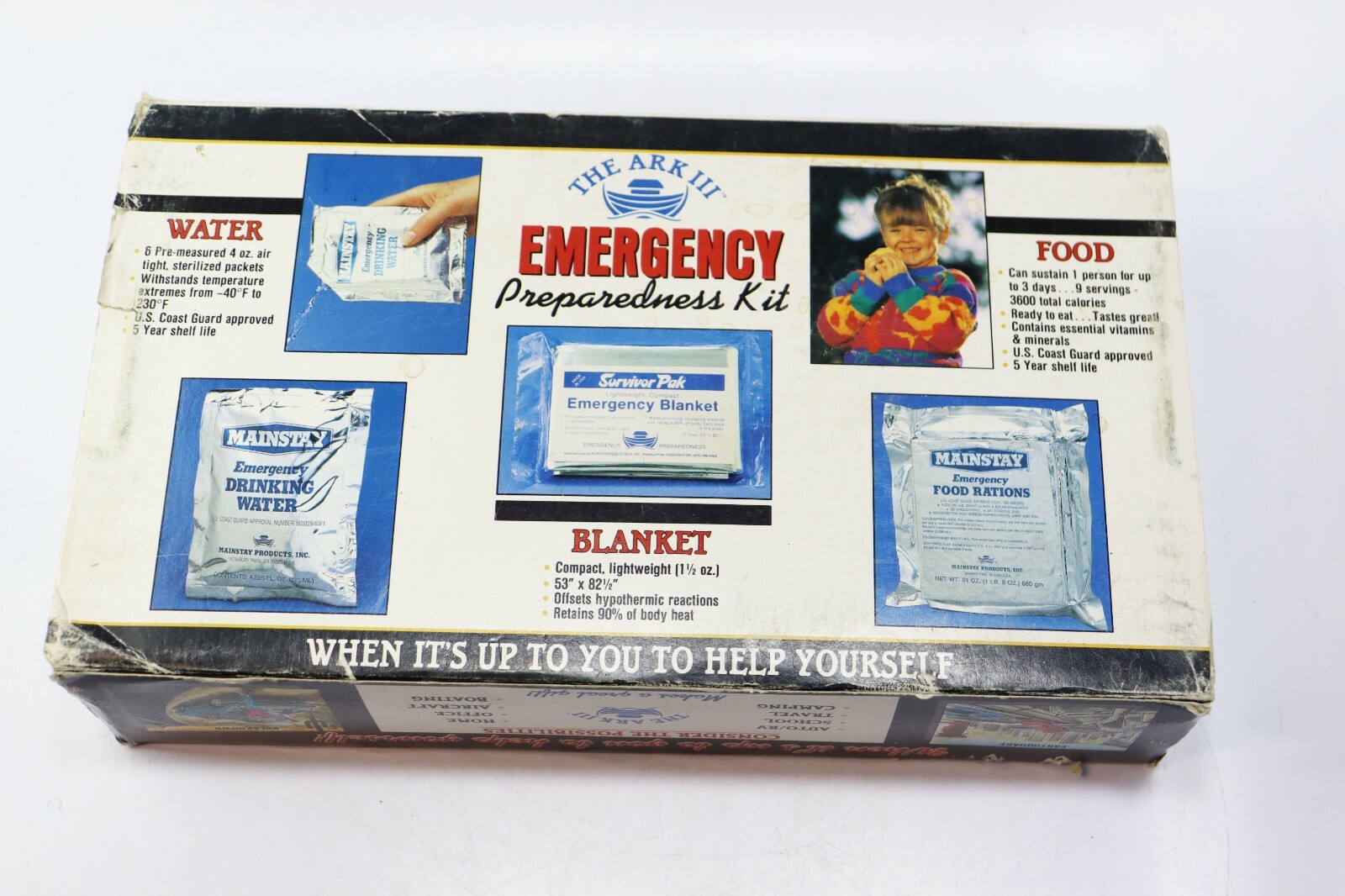 The Ark III Emergency Preparedness Kit Food Water Blanket 1 Person 3 Day READ
