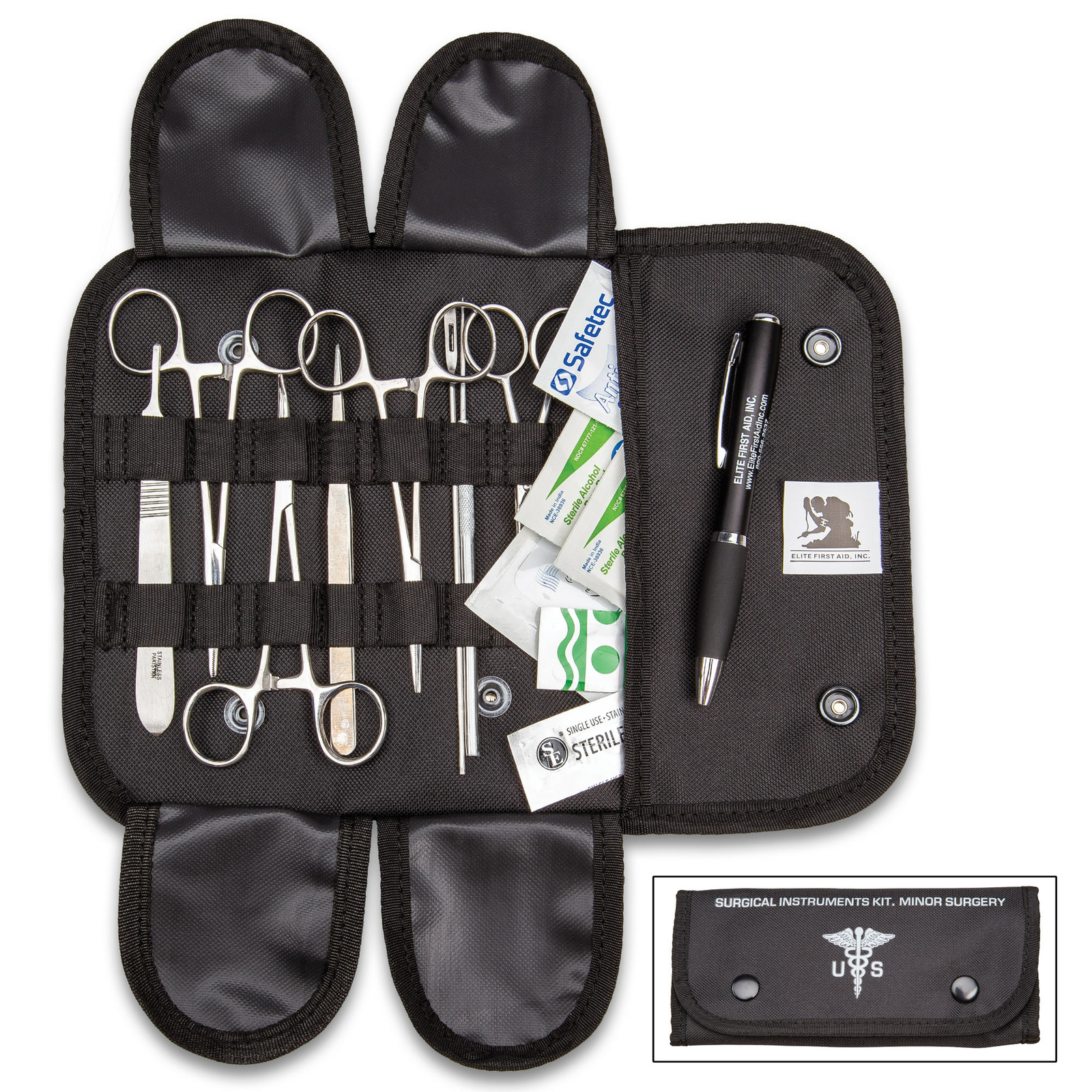Elite Stainless Steel Minor Surgery Suture Set Surgical Instruments Scissors Kit