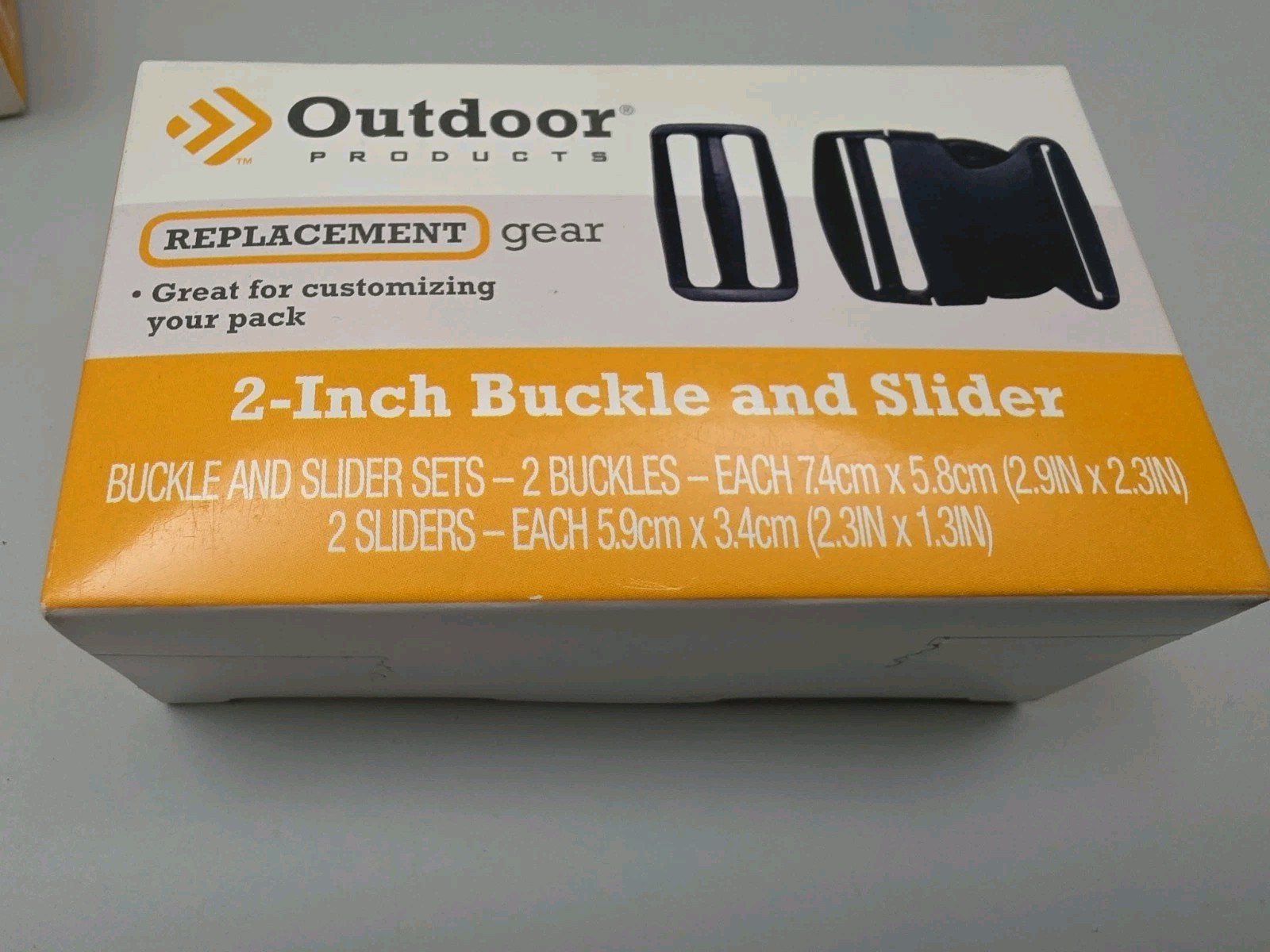 Lot Of 2 Outdoor Products Buckle & Slider 2″ 2 Sets Per Box CAR100WM-000