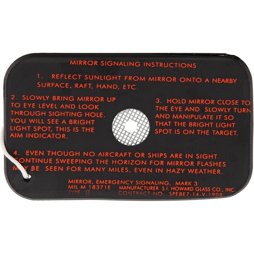 S.I. Howard Glass Signal Mirror More Reflective Than Its Plastic Counterparts