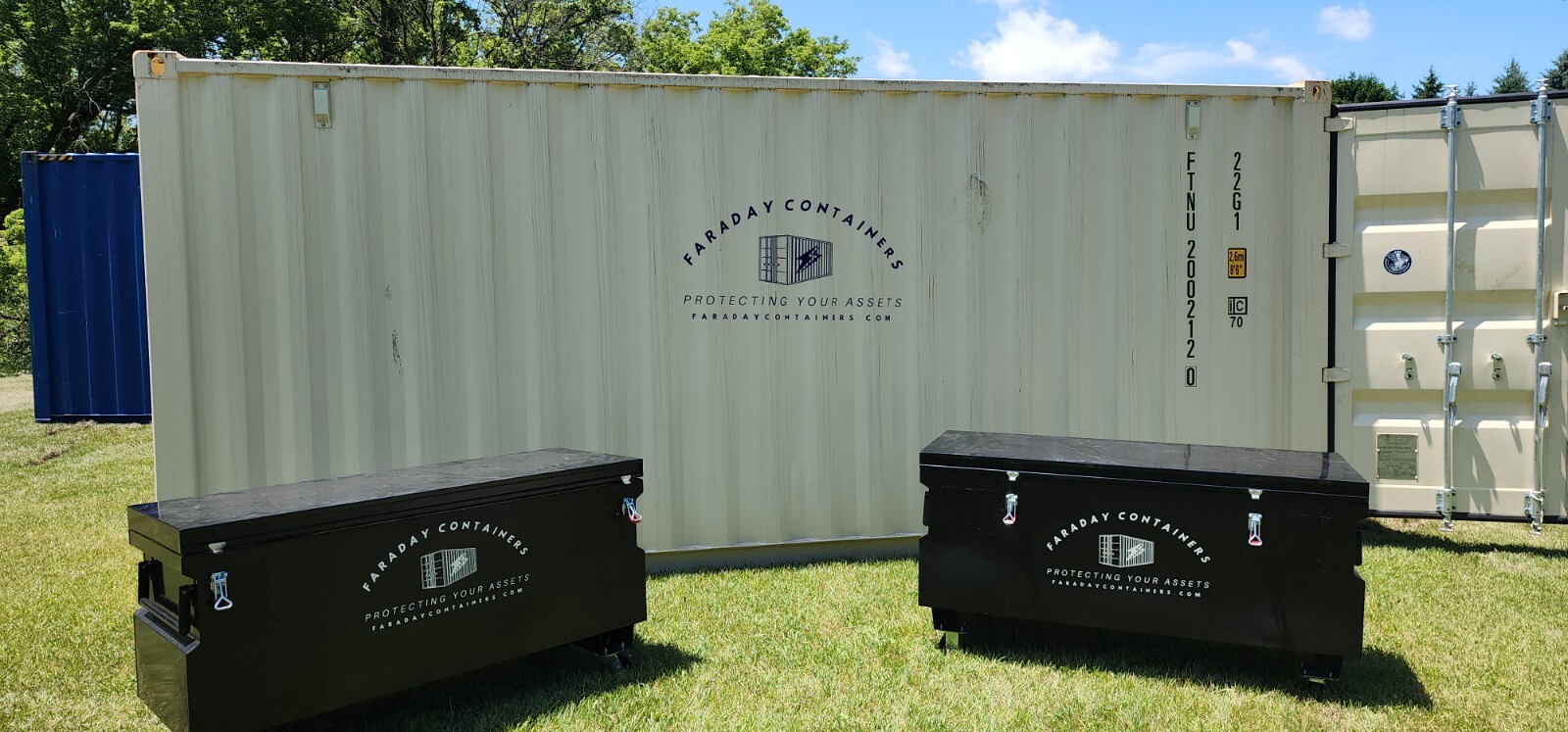 20′ Faraday Cage Shipping Container EMP Storage for Car Generator ATV Tools HDDs