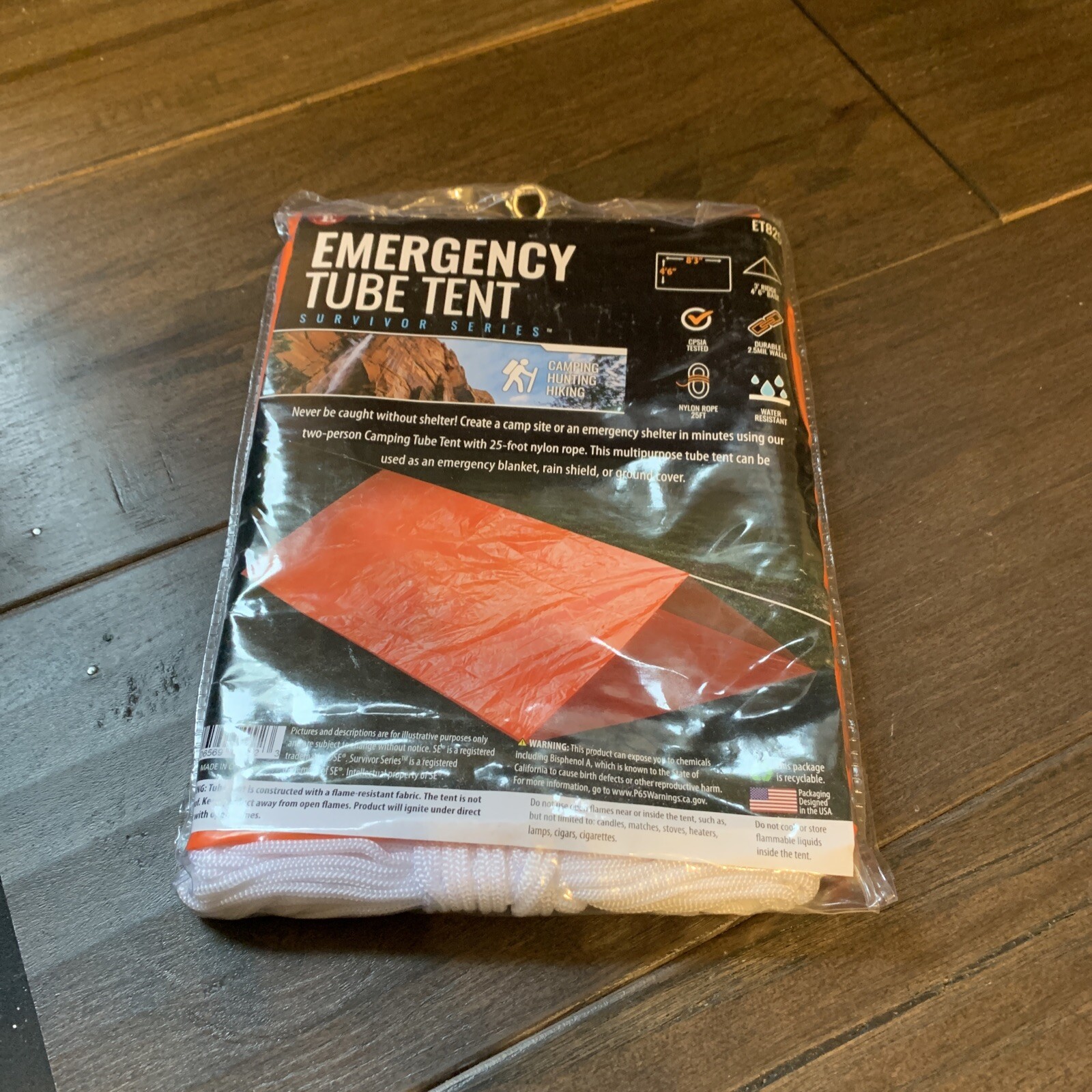 Emergency Survival Camping Shelter Tube Tent Waterproof Prepper 8×4 new shtf