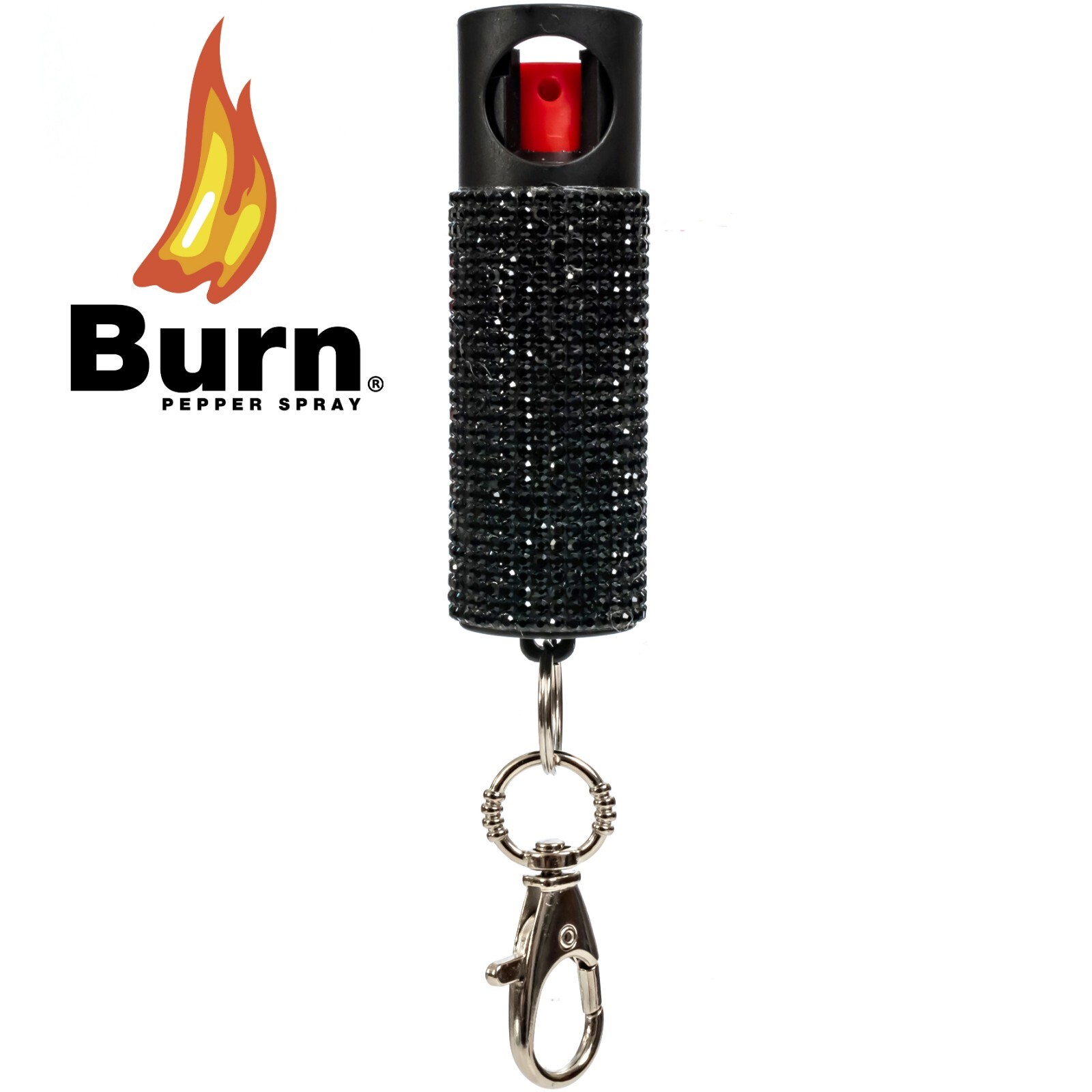 2 Pack Burn Pepper Spray for Self Defense in Fashionable Keychain Case 1/2oz