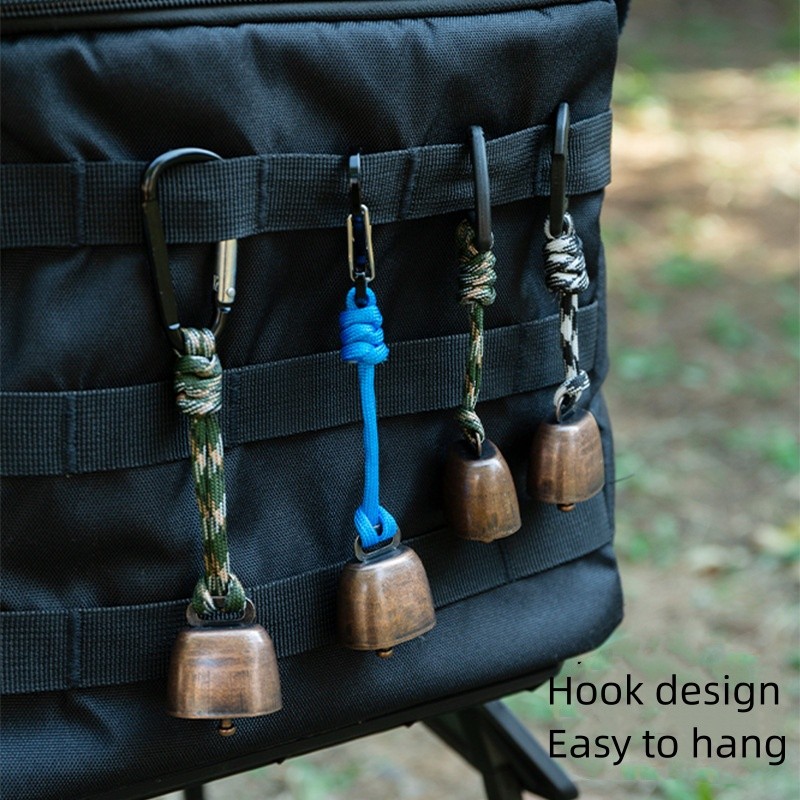 Super Loud Outdoor Iron Cowbell Perfect for Camping & Hiking
