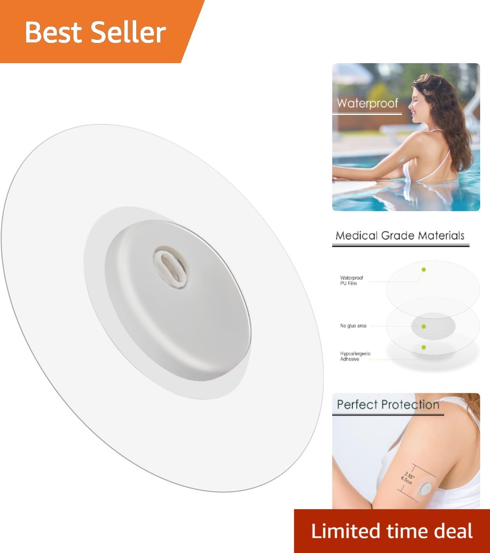 45 Pack Waterproof Libre 3 Sensor Patches Hypoallergenic Adhesive Covers