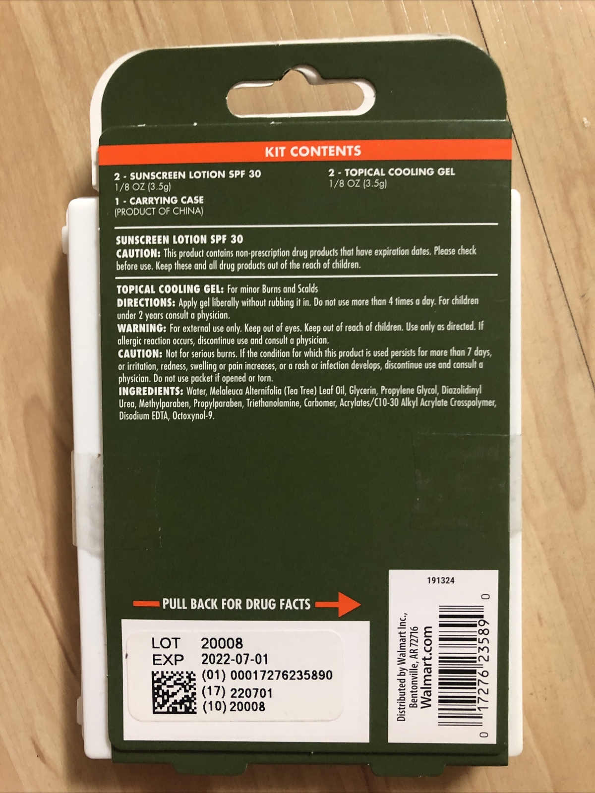 Ozark Trail Sun Care First Aid Kit 5 Pieces Brand New