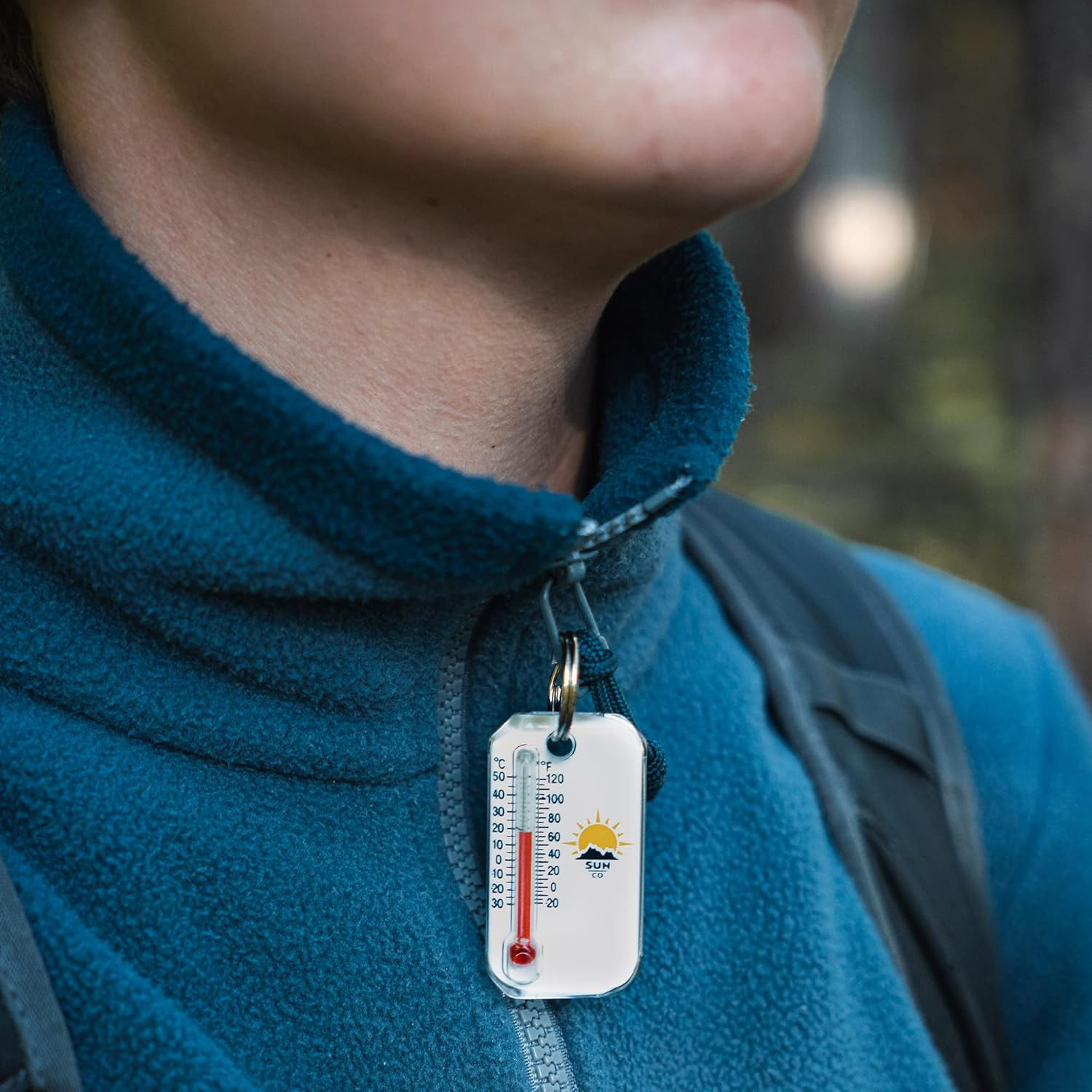 Zip-O-Gage – Zipper Pull Thermometer for Jacket, Parka, or Backpack