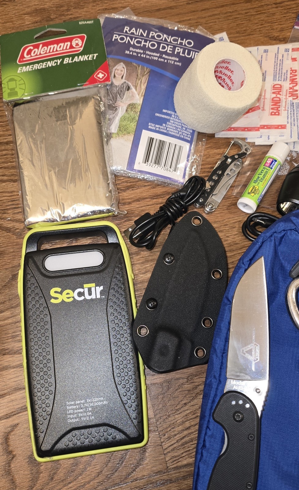 Outdoor EDC & Survival Kit – Vertx Waist Pack, Knives, Solar Charger – $280+