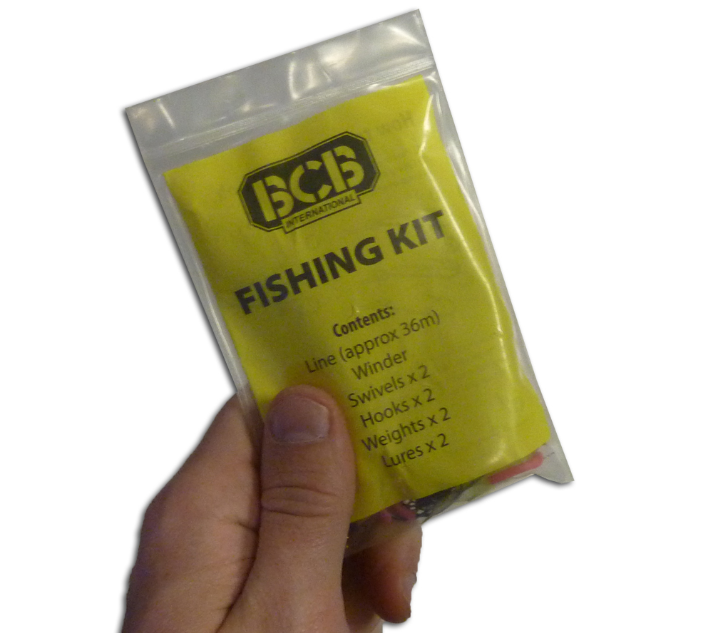 BCB Liferaft Fishing Kit Survival Ultralight Pocket Sized Emergency Tackle Set