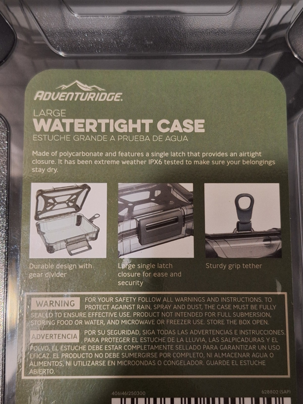 Adventuridge Large Watertight Case Plus Gear Divider