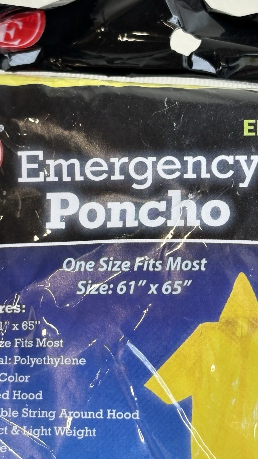 Emergency Poncho – Lot of 5 – (NEW)