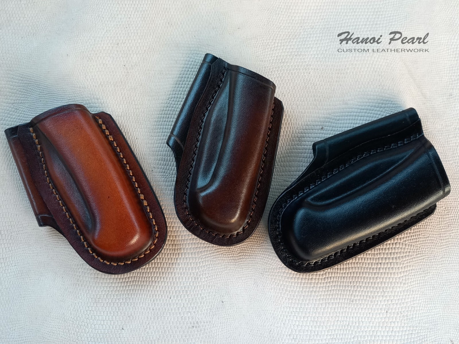 Buck 112 Custom Sheath | Strongside Horizontal Carry Leather Sheath