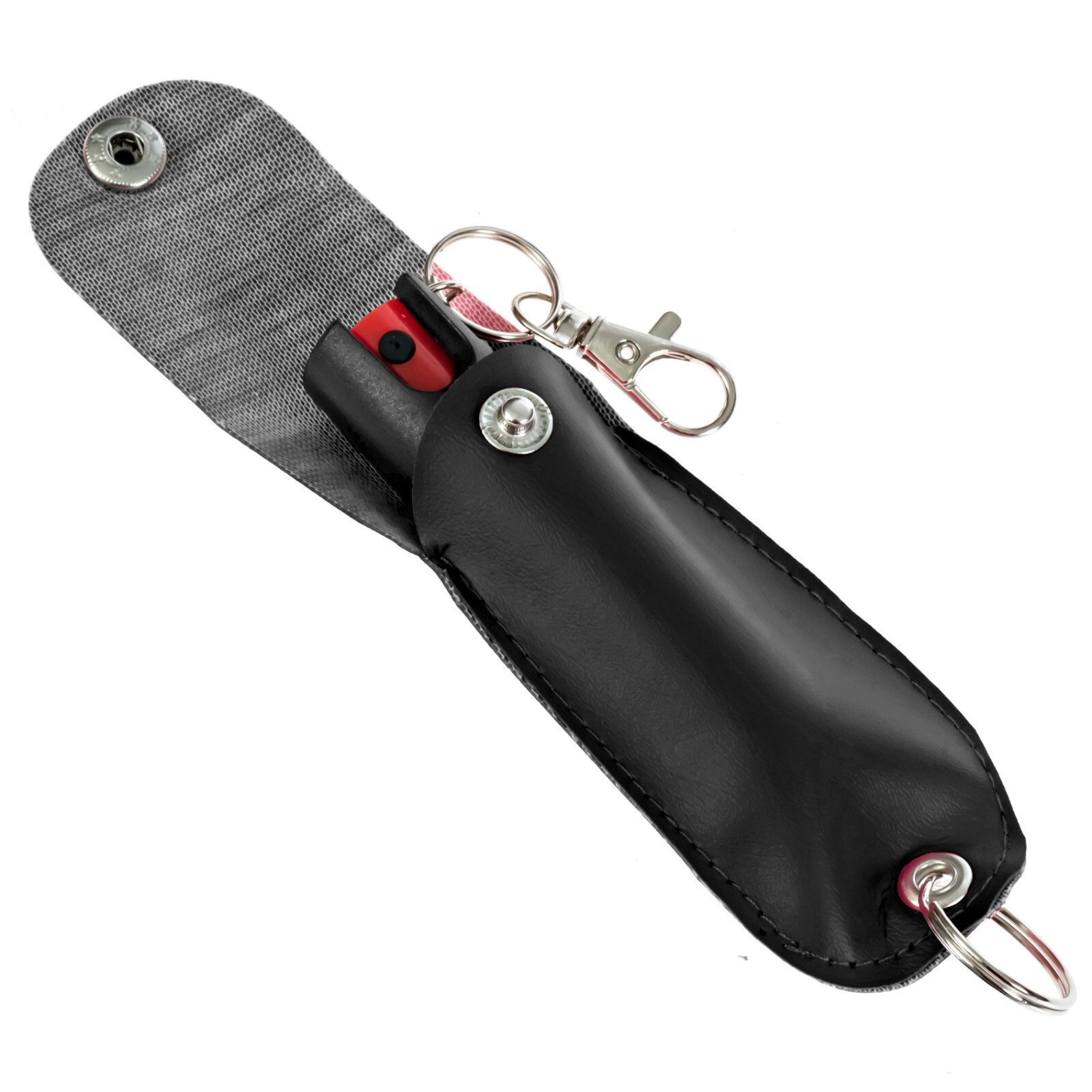 BURN Pepper Spray Keychain 0.5oz Self Defense In Black Holster – 2 Pack