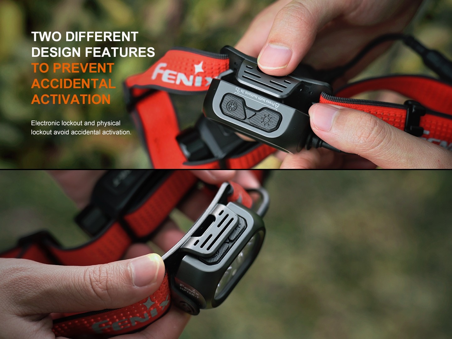 Fenix HP12R-T 1300 Lumen Split Style Running Headlamp (Black)