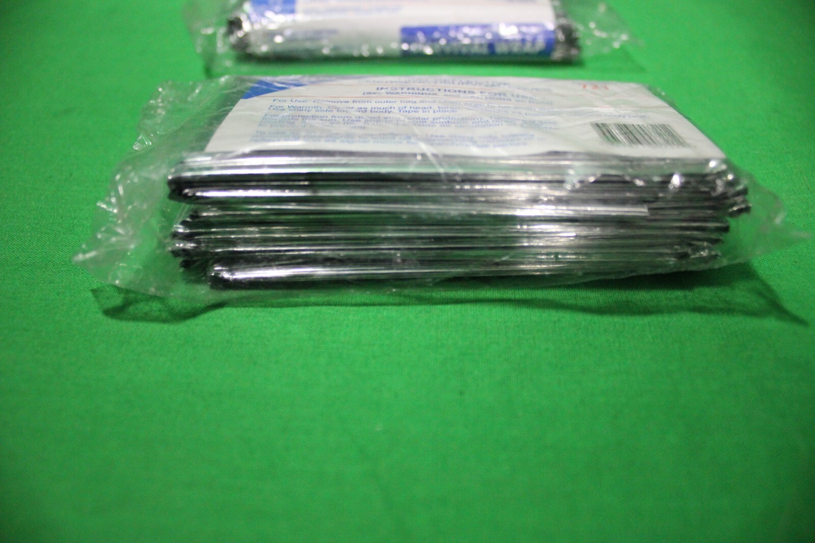 (2 Pack) HONEYWELL NORTH 045036 Survival Wrap Blanket,Silver,52In x 84In