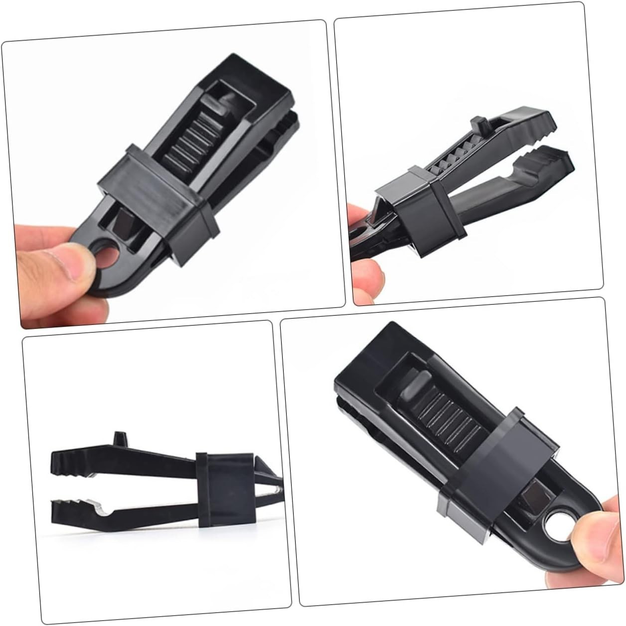 New 12pc Awning Clamp Set Tarp Clips Snap Hangers Survival Emergency