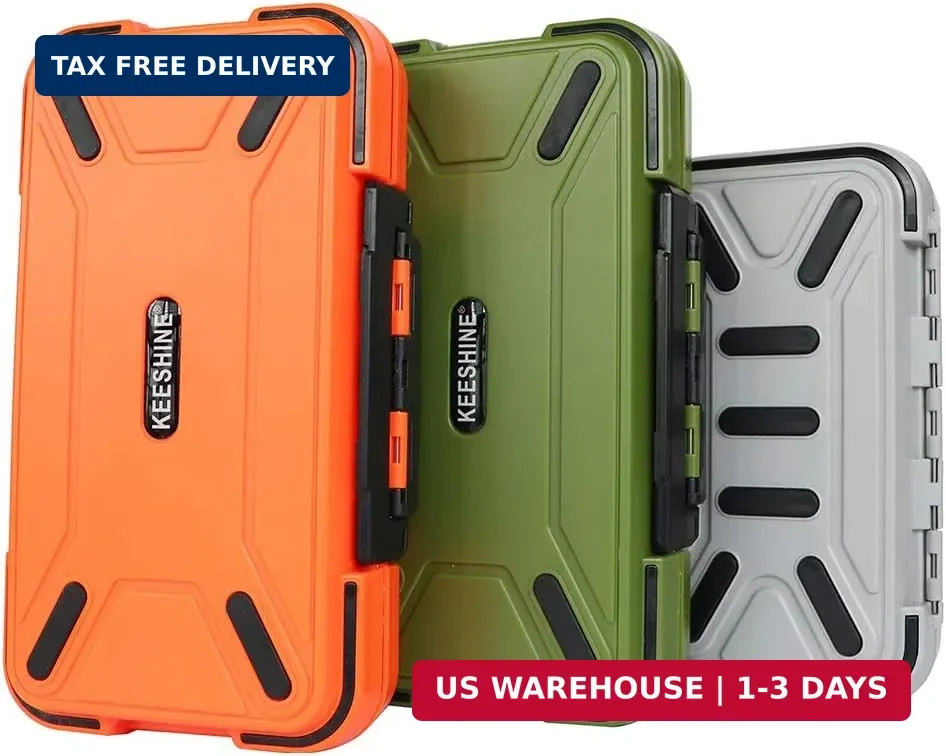 SMALL Fishing Tackle Box, Floating Storage Box, Double-Sided Fishing Lure Box wi