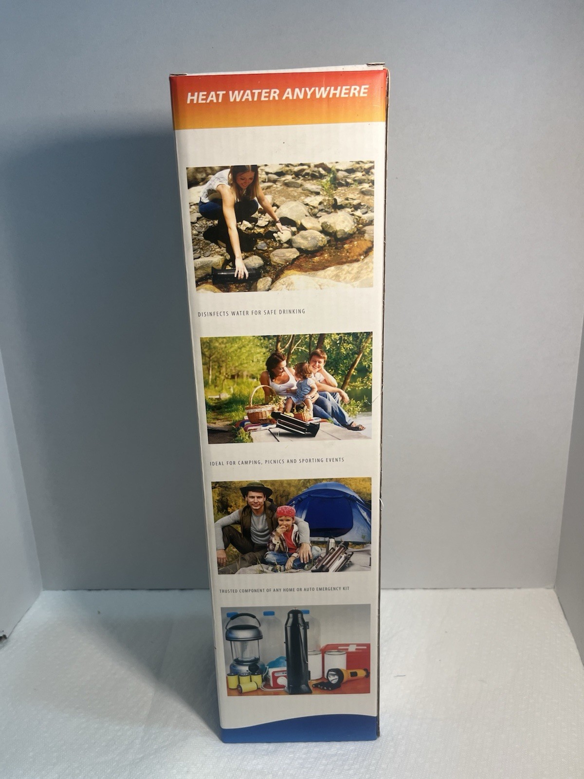 SunRocket Solar Water Heater & Thermos, Heat Water Anywhere! New In Box 1714