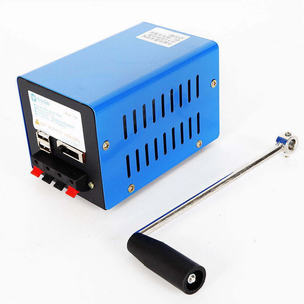 Portable Hand Crank Dynamo Charger Emergency USB Generator High Power NEW