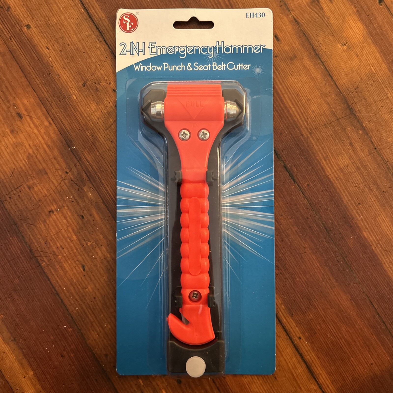 Emergency/Survival: Emergency Hammer – Window Glass Punch & Seat Belt Cutter