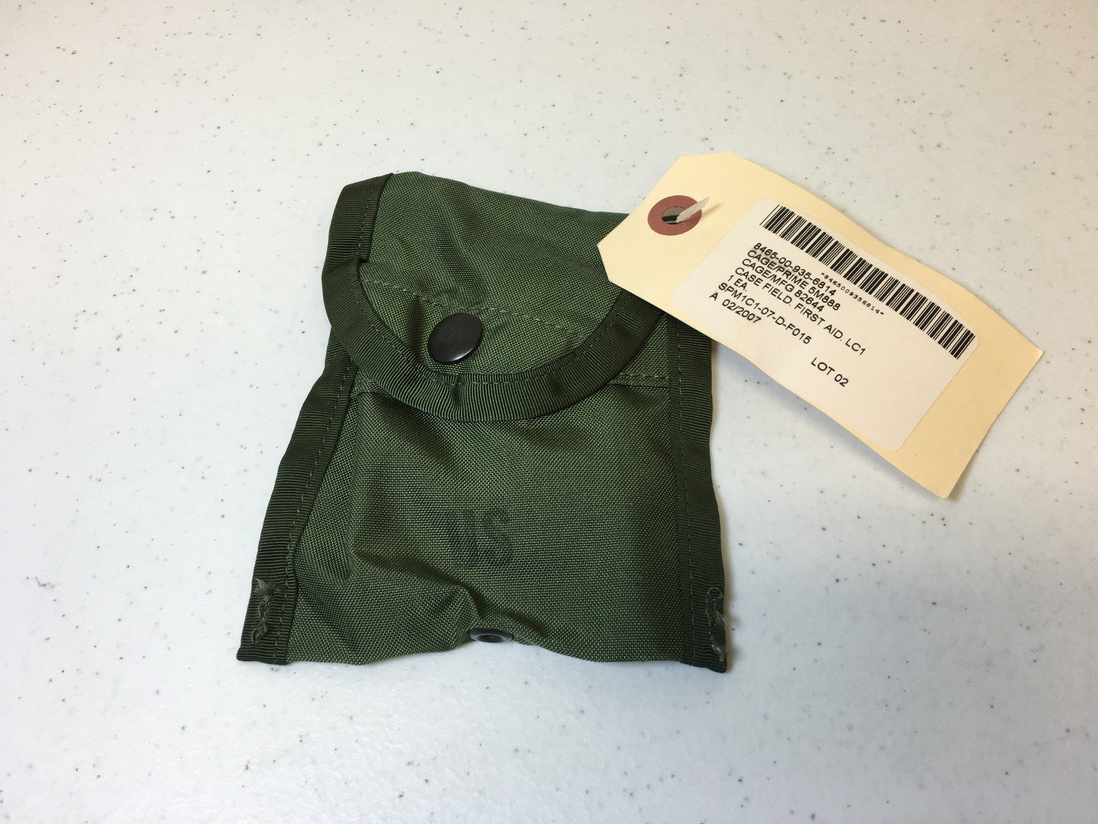 LOT OF 6 MILITARY ISSUED COMPASS / FIRST AID POUCHES OD GREEN ALICE LC-1 NWT