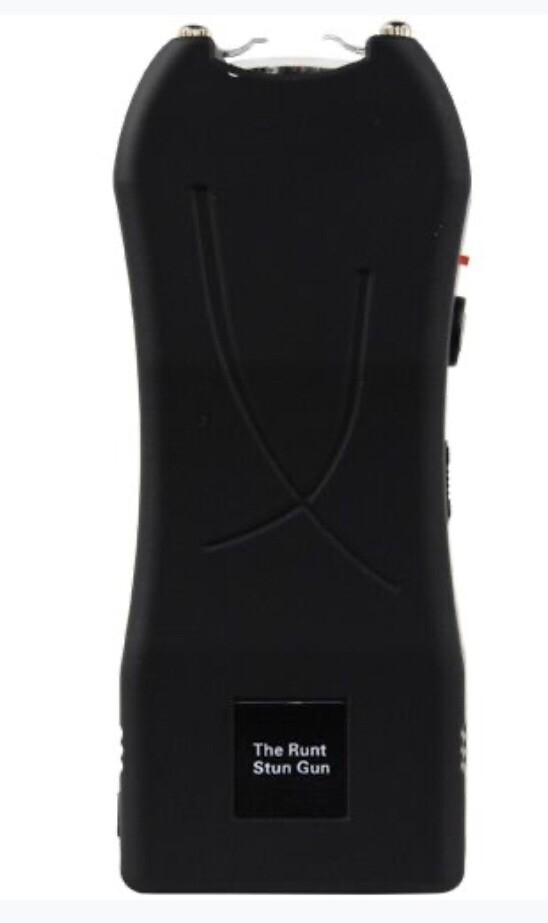 RUNT 80 Million Volt RECHARGEABLE FLASHLIGH Stun Gun Police Women Self Defense