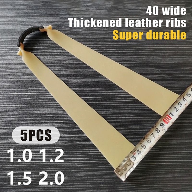 5Pcs Slingshot Hunting Flat Rubber Band High Elasticity Shooting Accessories