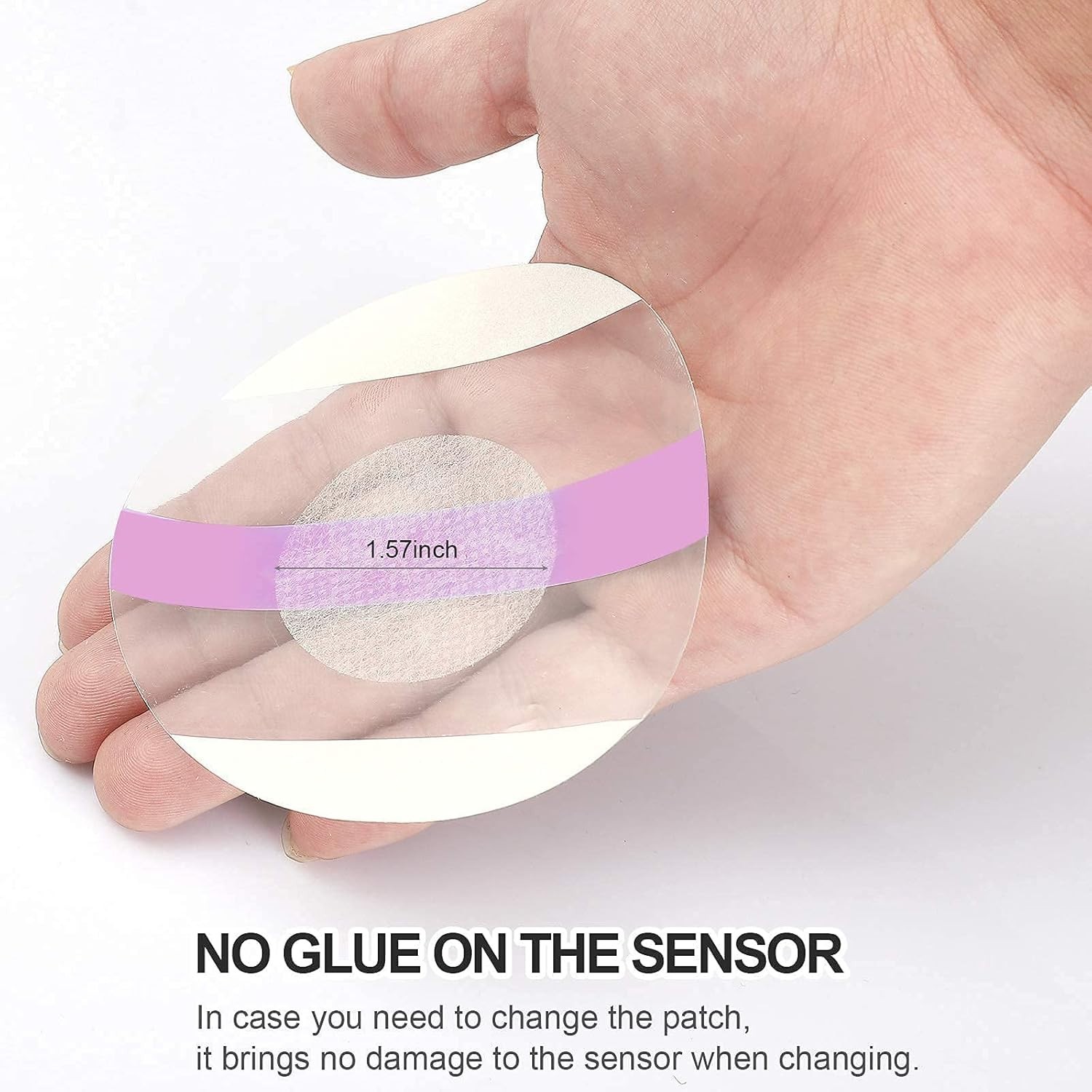 Long-Lasting 60 Pack Hypoallergenic Libre 2 Adhesive Patches – Pink & Waterproof