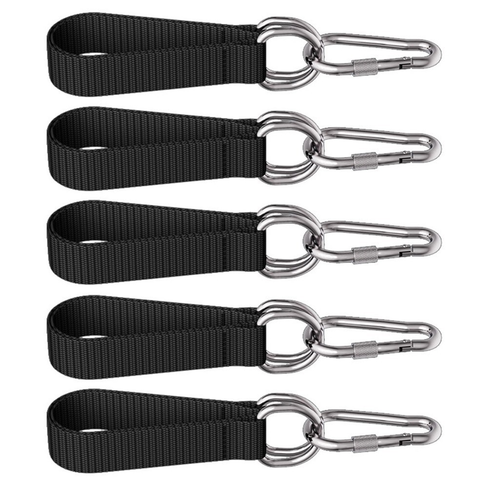 Sturdy Tree Swing Straps Set 5pcs Hook Ring Belts for Gym and Outdoor Adventure