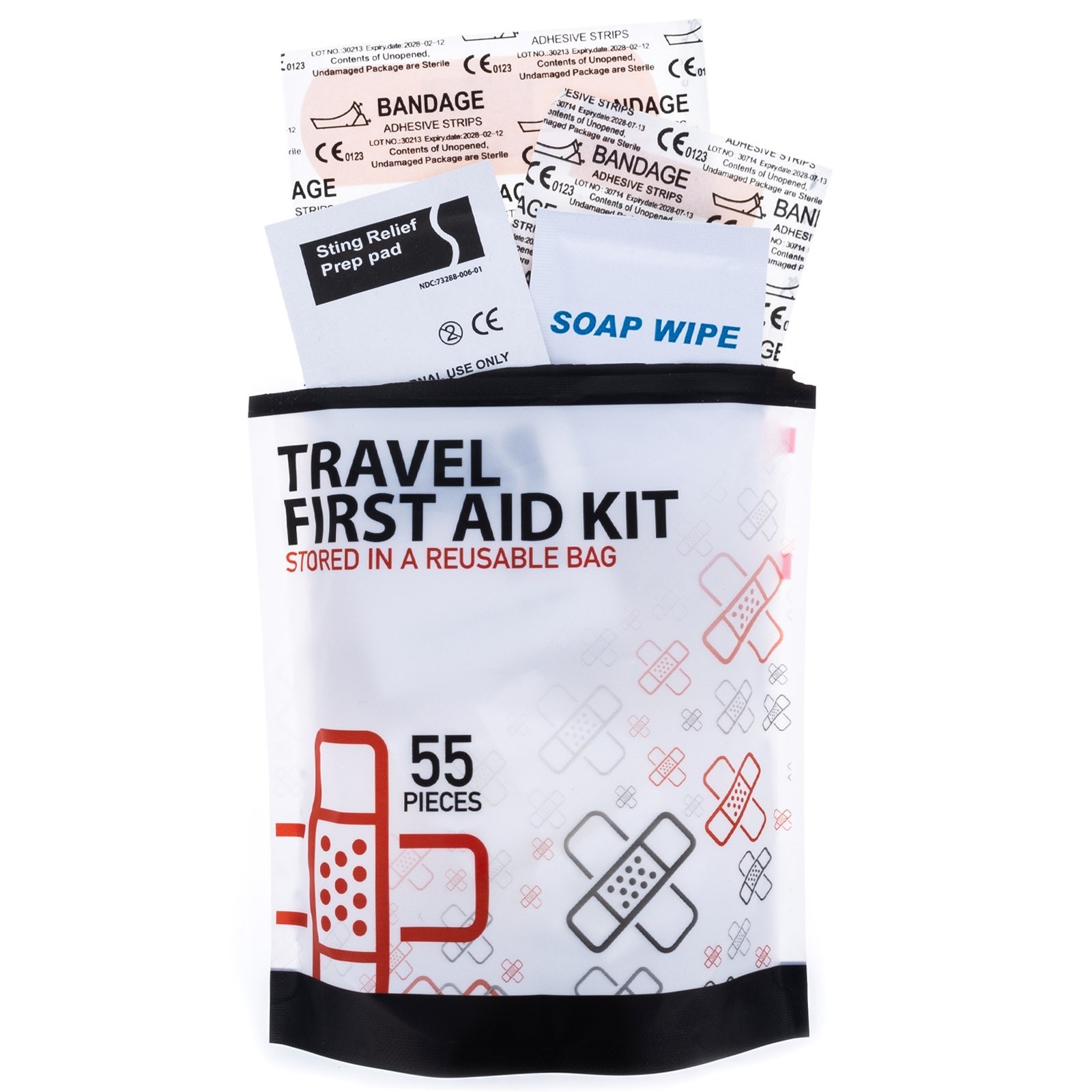 ASR Outdoor Compact Prepper Supplies Survival Kit in Illuminated Dry Box, 38pc