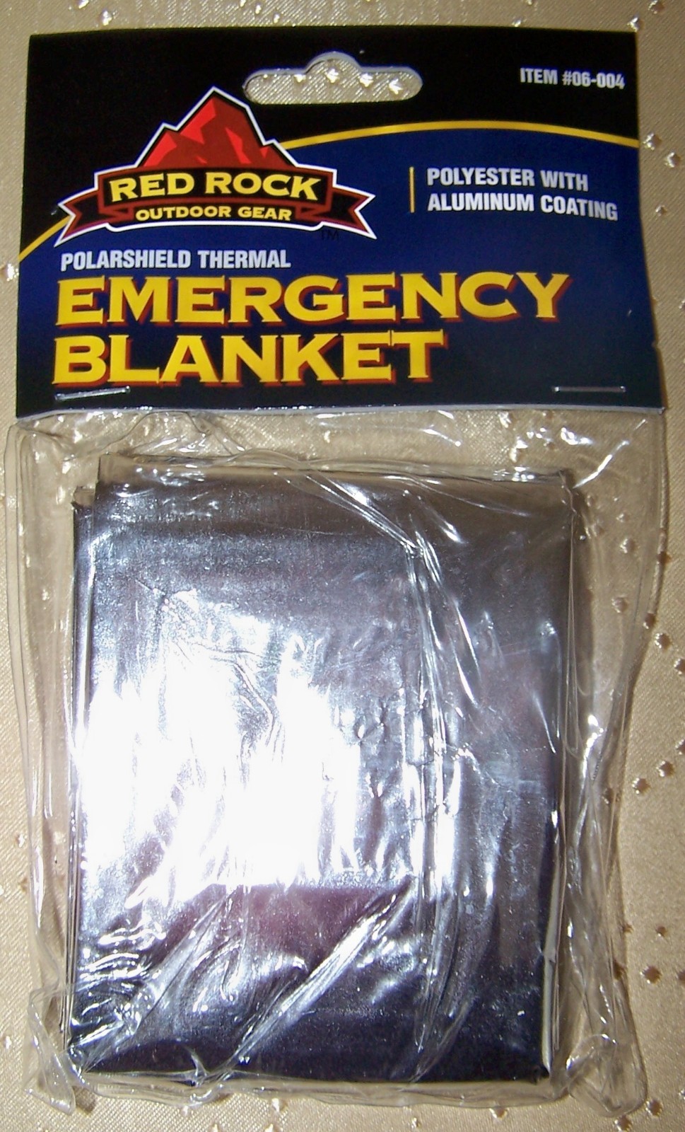 Red Rock Outdoor Gear Emergency Blanket 56 in x 86 in Polyester each E7453