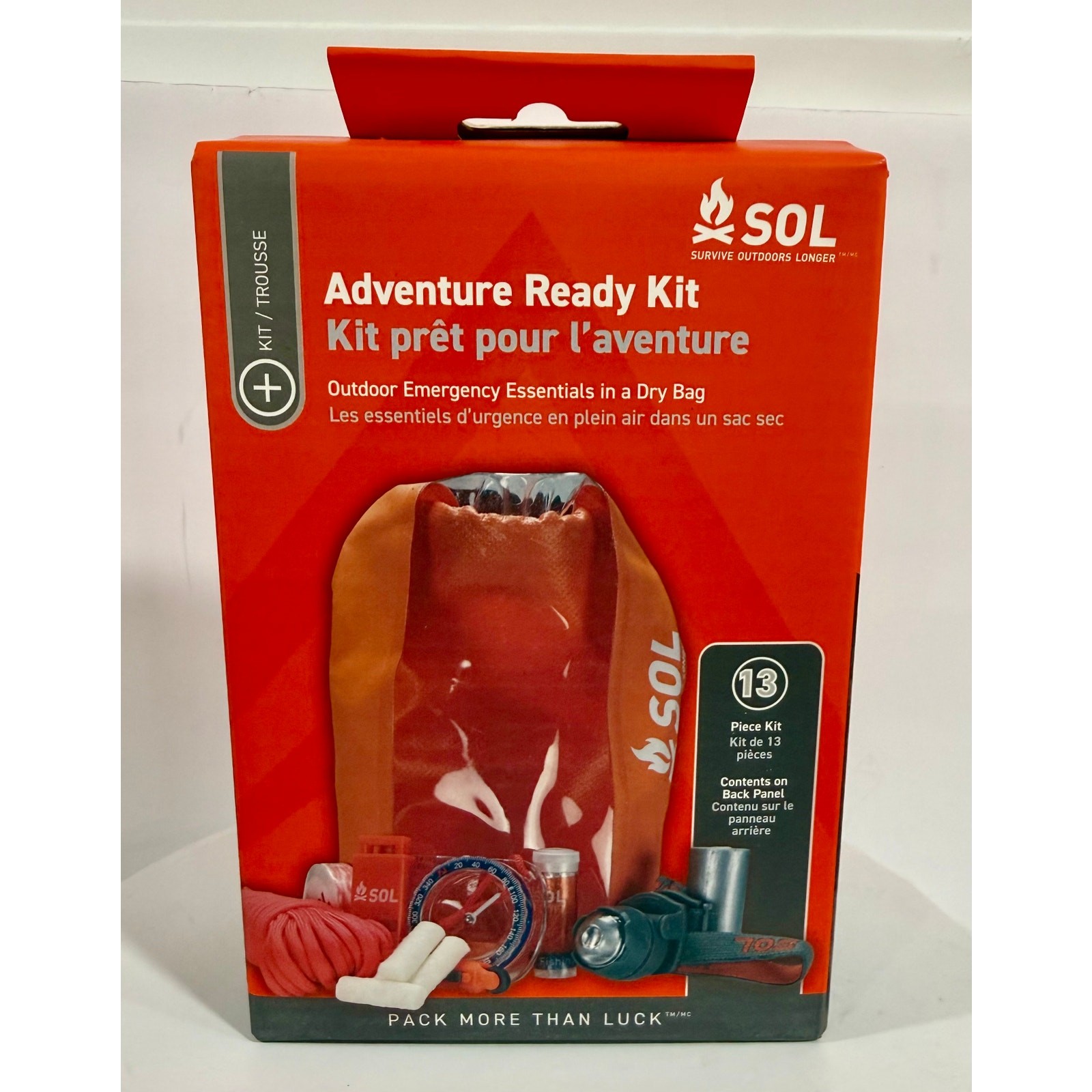 SOL Adventure Ready Survival Kit 13 Piece Dry Bag Emergency Camping Gear New BOX