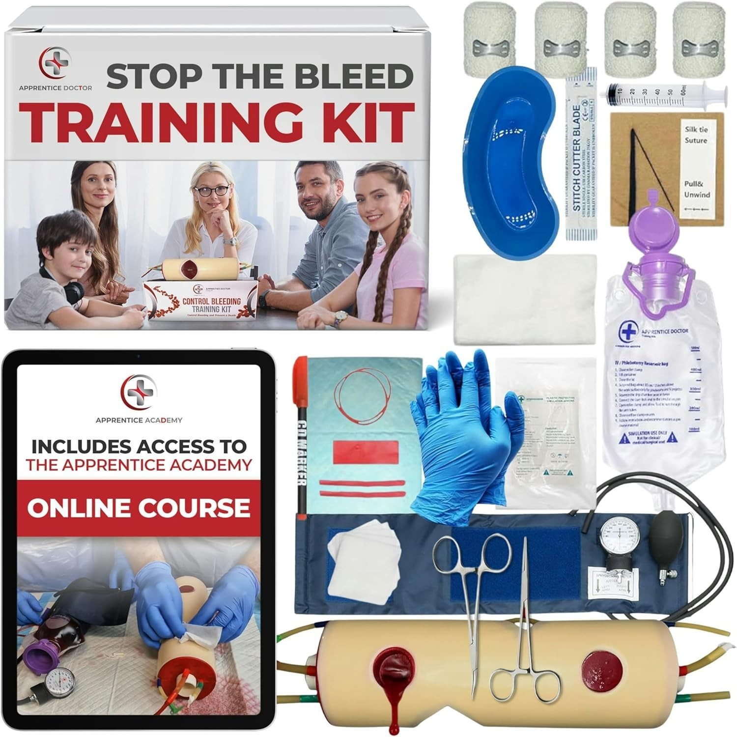 Accredited Bleeding Control Kit with Online Course: Master Emergency Response
