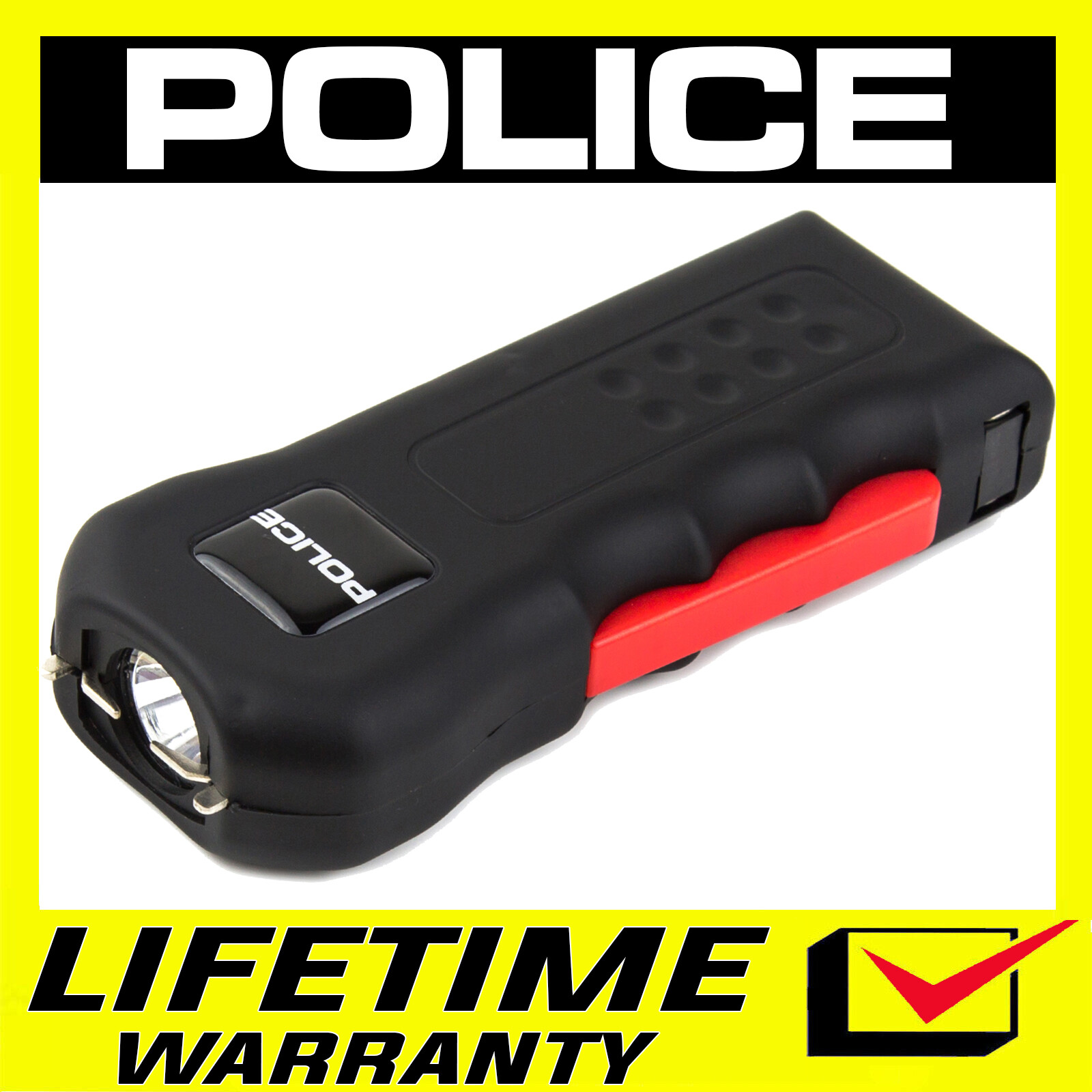 POLICE Stun Gun 512-700 BV Rechargeable LED Flashlight Black
