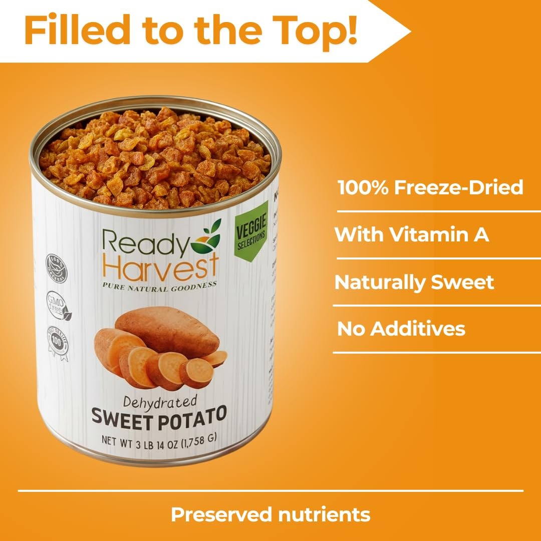 Ready Harvest Dehydrated Food – Sweet Potatoes | Emergency | 1 CAN