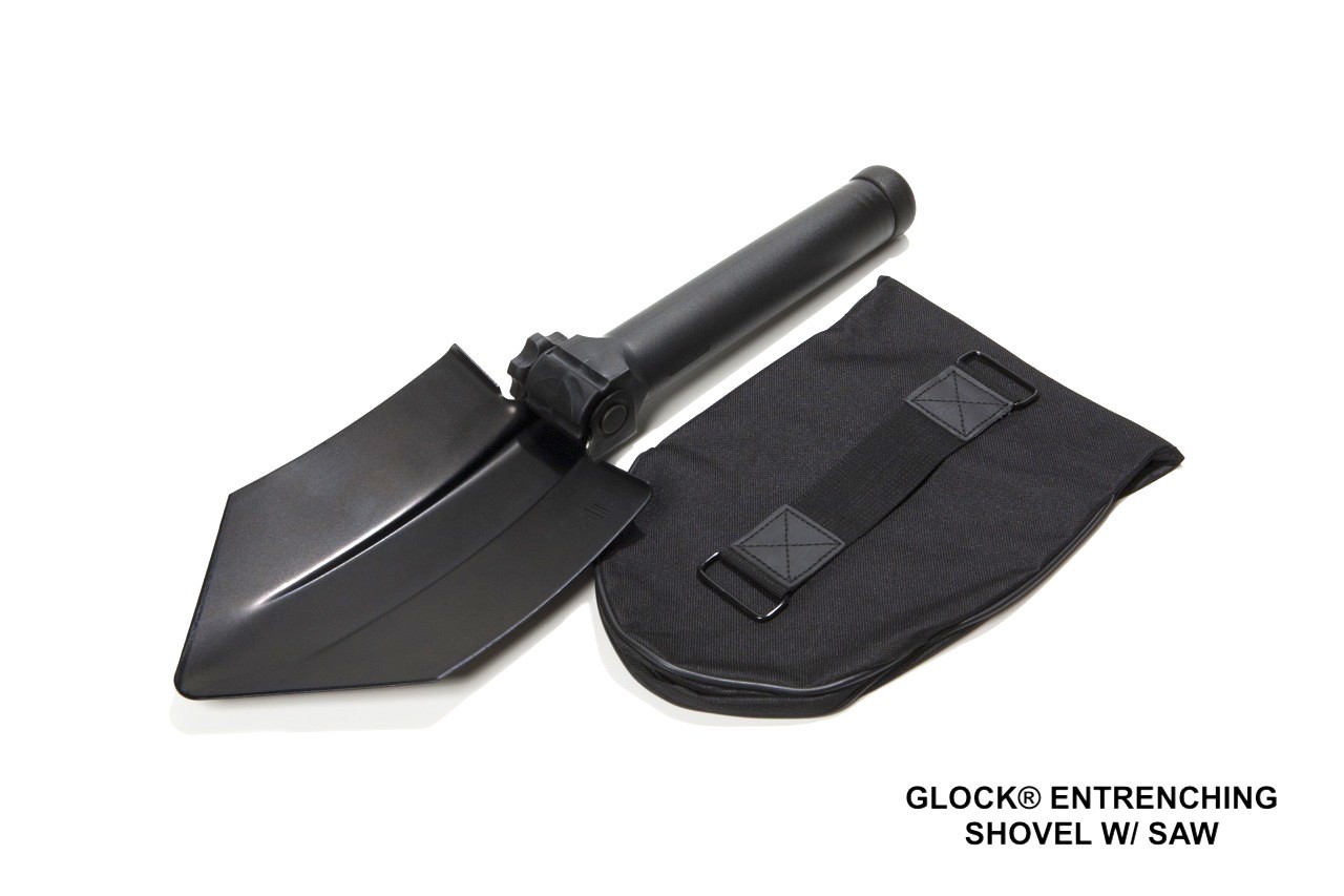 GLOCK® Entrenching Tool W/ Saw & Nylon Pouch – Folding & Telescopic – Austria