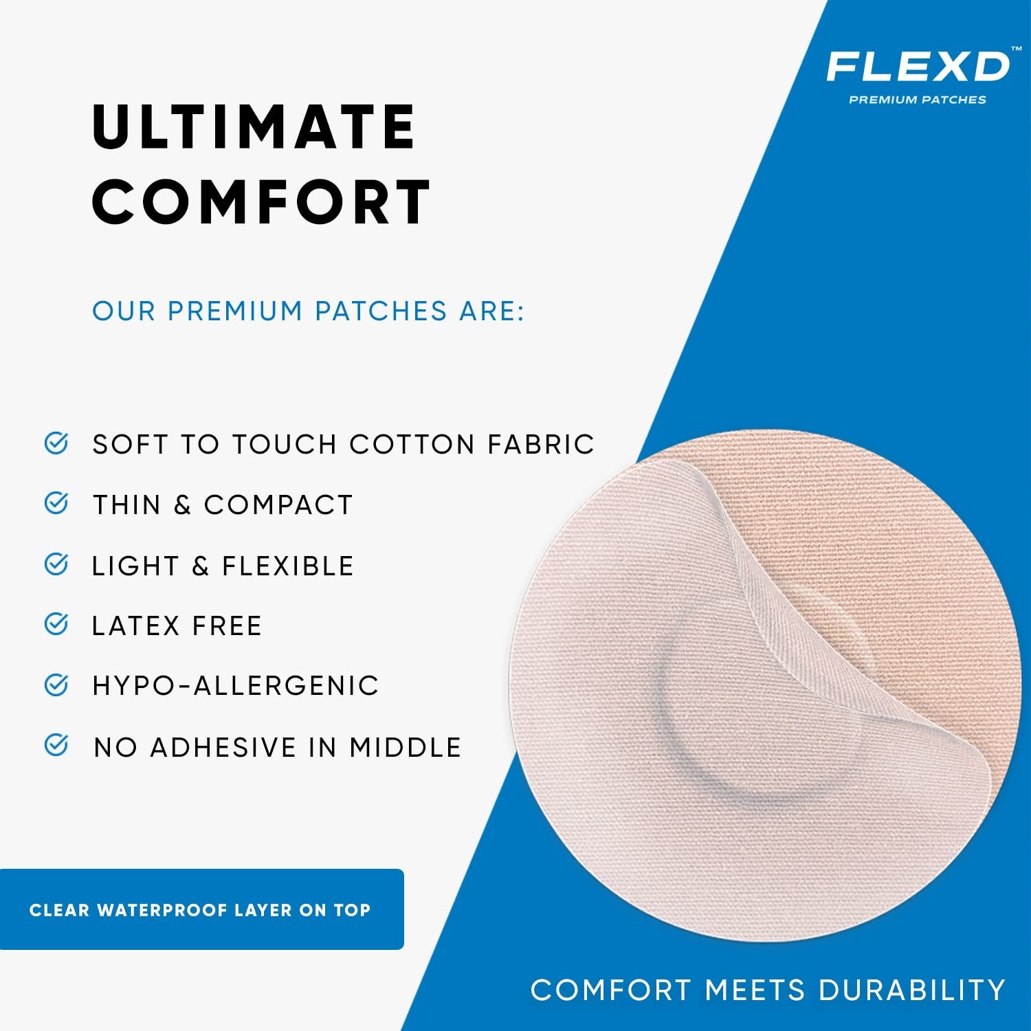 Waterproof Freestyle Sensor Covers for Libre 2 & 3 – 30 Pcs CGM Adhesive Patches