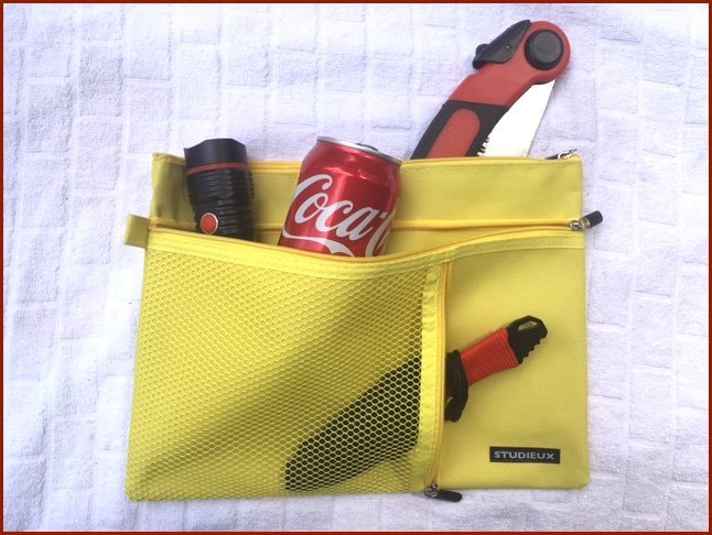 Urban Camo Tactical Karambit Fixed Blade 7″+ Go Bag 3 Pocket Zipper Pouch #3