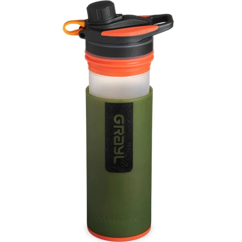 Grayl GeoPress 24oz Water Purifier Bottle Outdoor Survival Portable Filter
