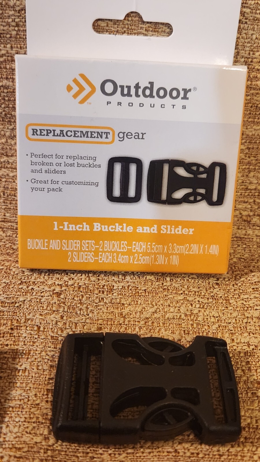 Outdoor Products Buckle & Slider 1″ 2 CAR100WM-000 lot
