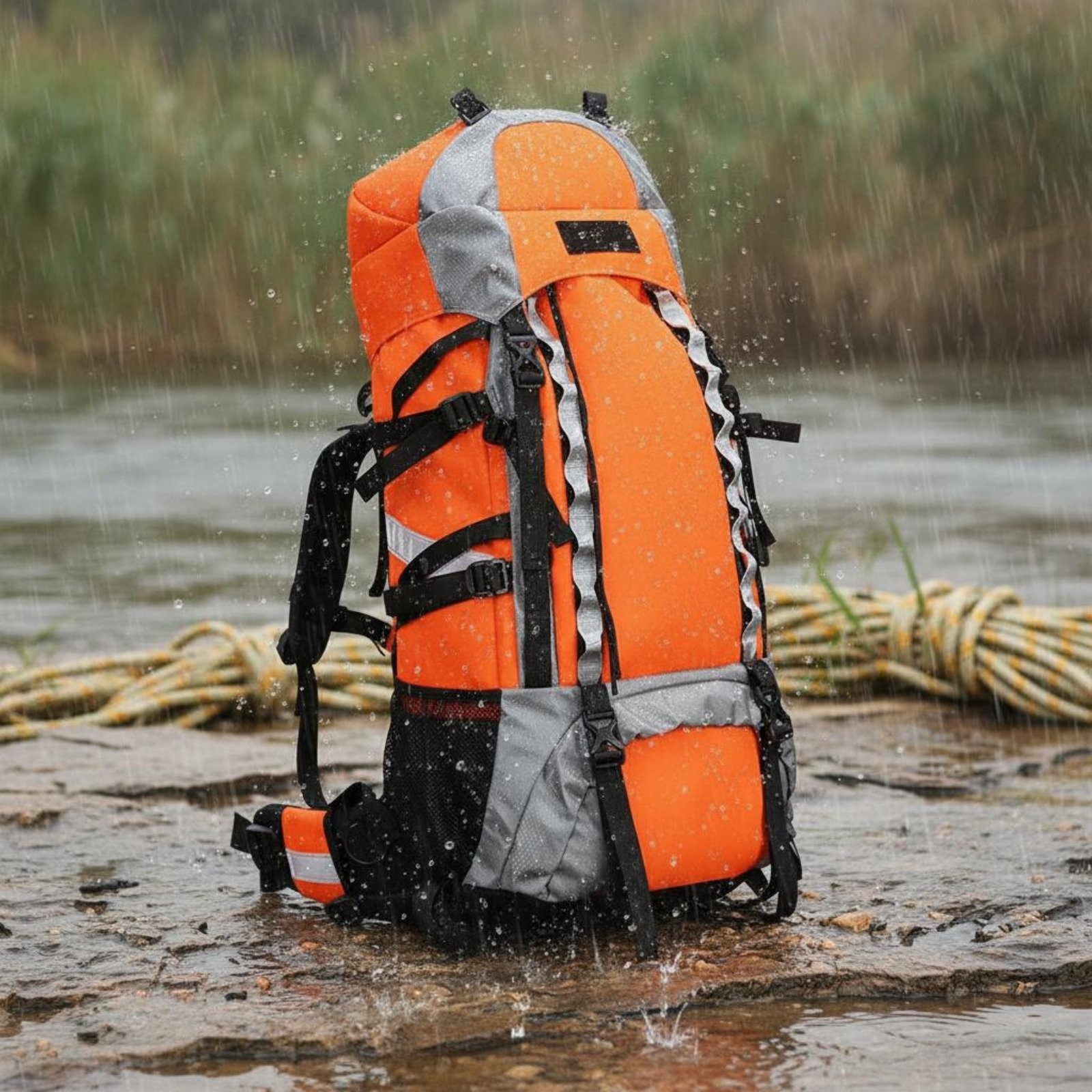 Woodland Fire Backpack Water Bottle Compatible Compatible Waterproof Emergency