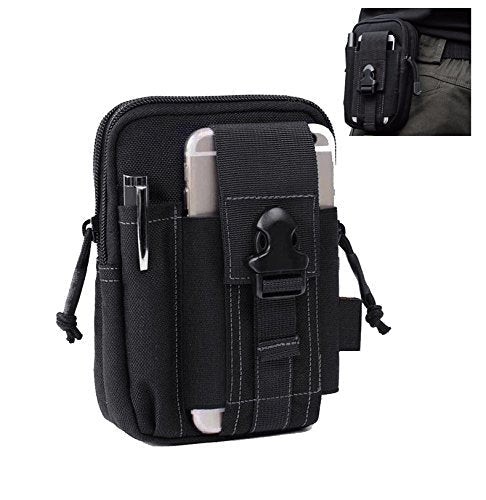 Camping Tactical Pocket, Adjustable for Gym Outdoor (Black)