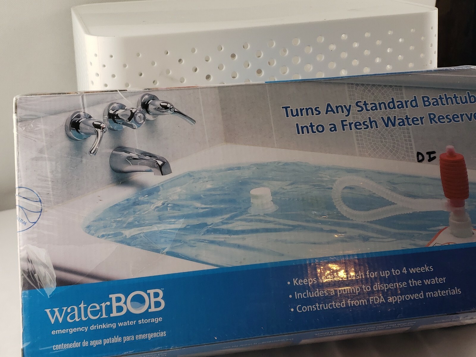 NEW WaterBOB Emergency Survival Bathtub 100 Gal BPA Free Drinking Water