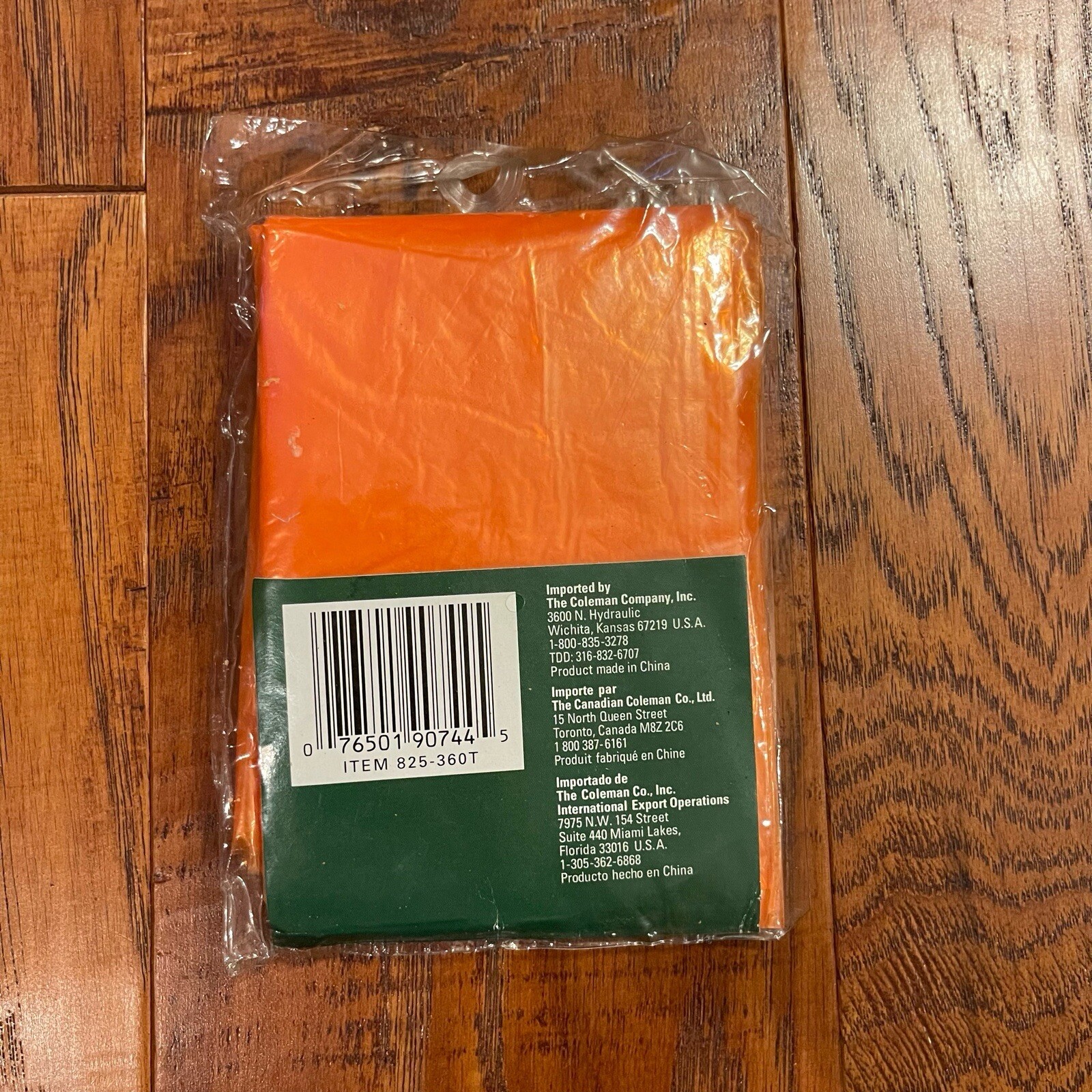 Coleman Orange Disposable Emergency Ponchos one size NEW Tennessee Vols Football